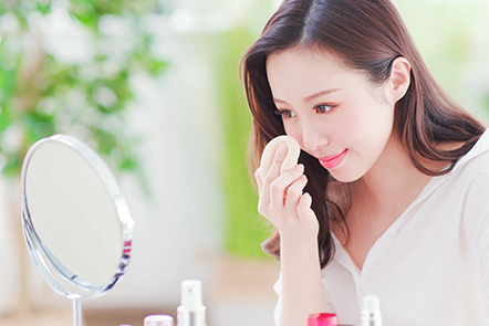 施術時間が短く、すぐにメイク可能